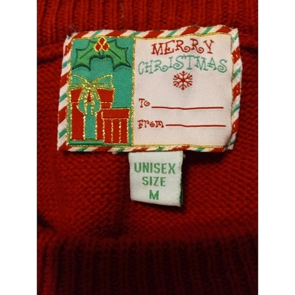 Musical-Lights Holiday Sweater Penguin & Tree plays Jingle Bells (instrumental)M - Picture 6 of 10